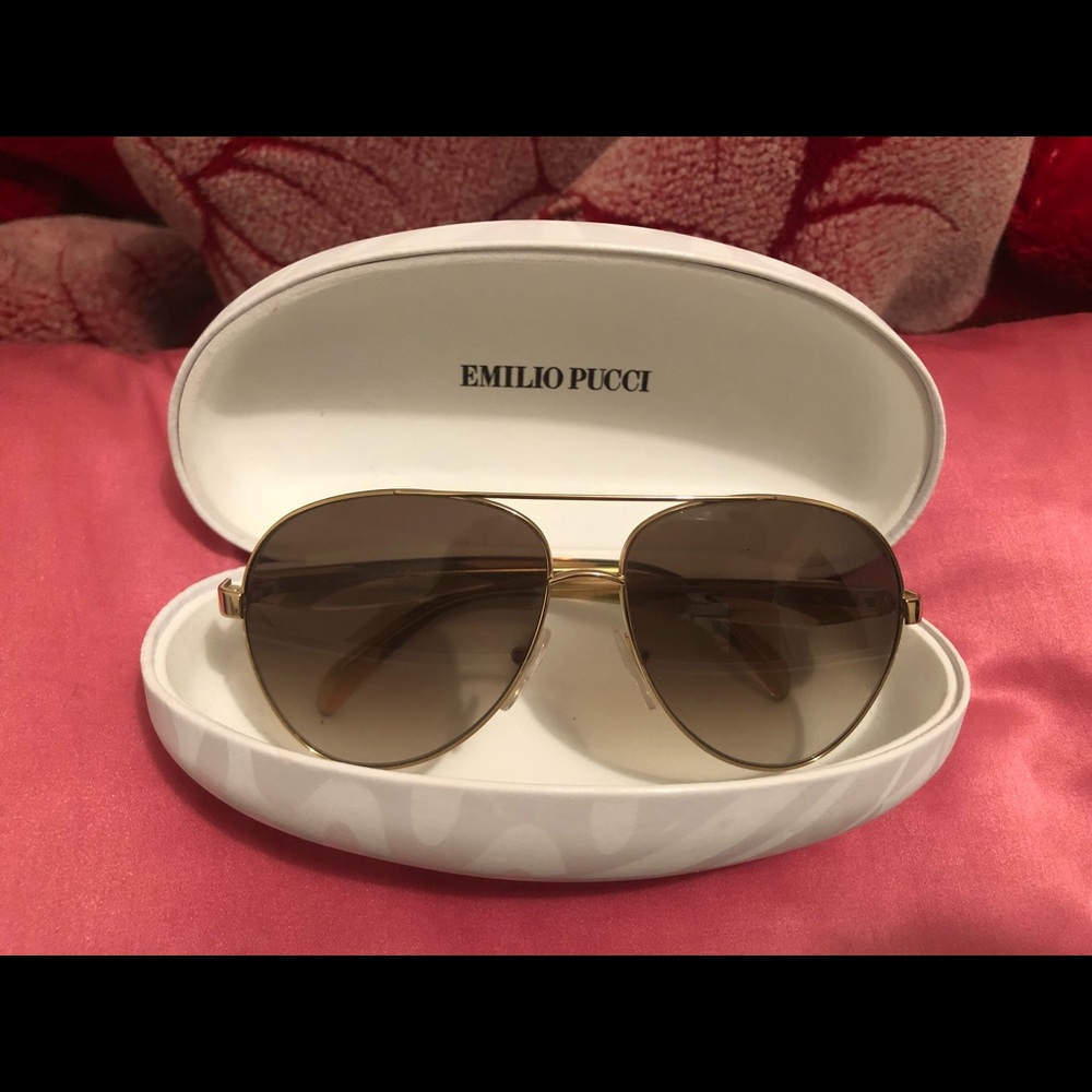 Emilio Pucci Aviator Sunglasses